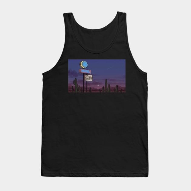 Ghost Motel Tank Top by amidstsilence